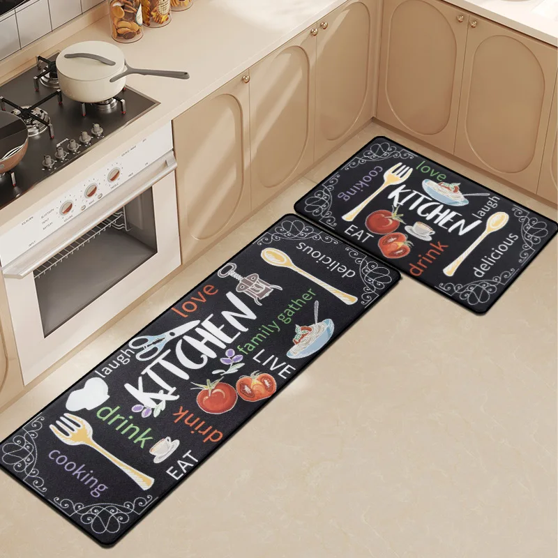 VIKAMA American Knife And Fork Pattern Kitchen Floor Mats Absorbent Oil Stain-Resistant Foot Mats Home Decoration Summer
VIKAMA American Knife And Fork Pattern Kitchen Floor Mats Absorbent Oil Stain-Resistant Foot Mats Home Decoration Summer