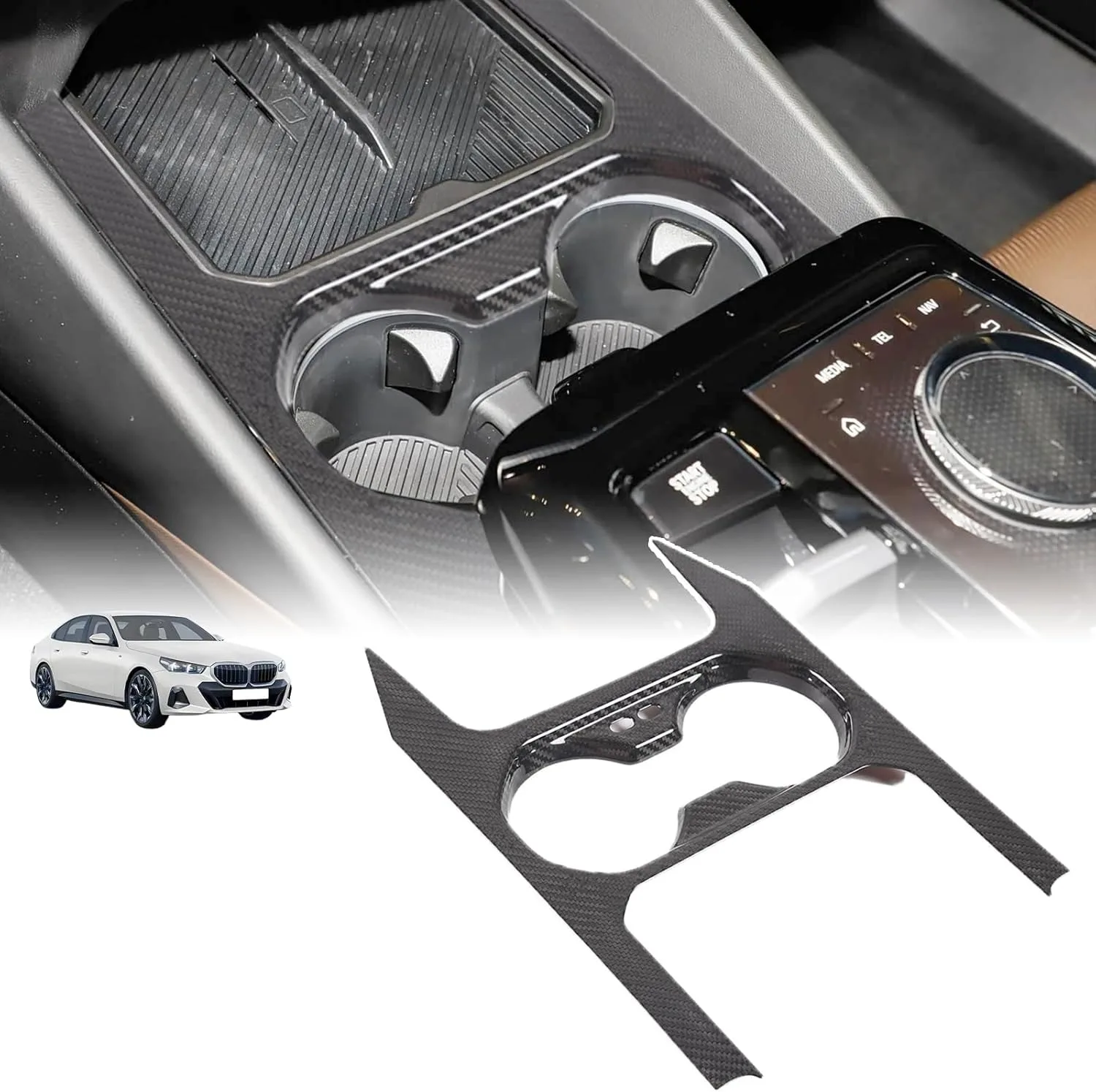 Rear Water Cup Holder Panel Cover Trim Center Console Interior Accessories For BMW 5 Series G60 i5 2024 2025 G68 530i 540i 540e
Rear Water Cup Holder Panel Cover Trim Center Console Interior Accessories For BMW 5 Series G60 i5 2024 2025 G68 530i 540i 540e