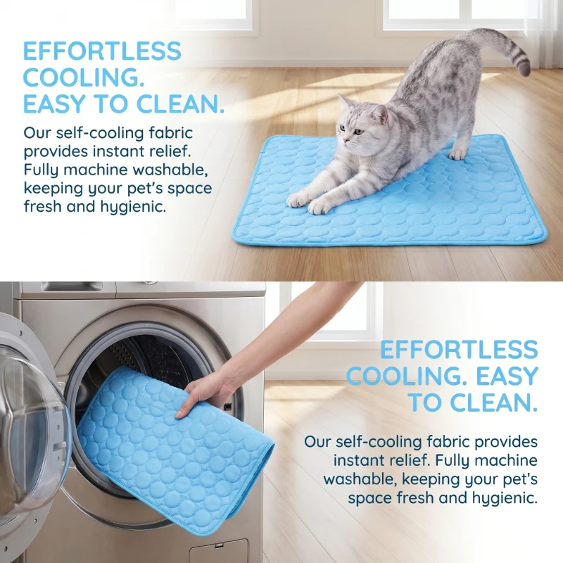 2PCS Summer Dog Cooling Mat Extra Large Pet Cold Bed Sofa Ice Pad Blanket for Small Big Dogs Cats Home Use
2PCS Summer Dog Cooling Mat Extra Large Pet Cold Bed Sofa Ice Pad Blanket for Small Big Dogs Cats Home Use
