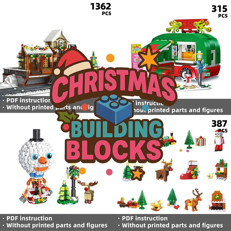 Несколько наборов Санта-Клауса, поезда, снеговика, дом, 2025Рождественский строительный блок, разнообразный пакет, креативные праздничные подарки
Несколько наборов Санта-Клауса, поезда, снеговика, дом, 2025Рождественский строительный блок, разнообразный пакет, креативные праздничные подарки