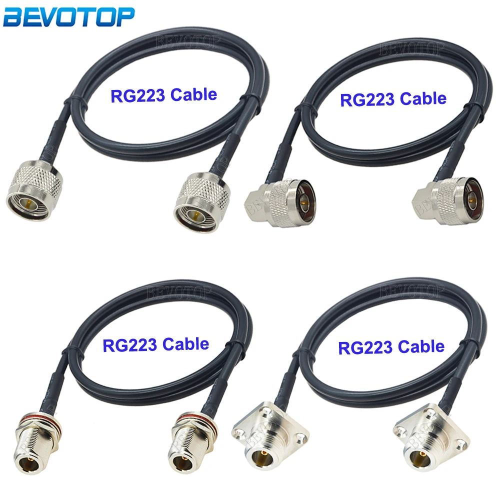 1Pcs N Type RG223 Coaxial Cable N Male Plug to N Male/Female RF Cable 50Ohm Crimp Connector RG-223 Double Shielded Silver Plated
1Pcs N Type RG223 Coaxial Cable N Male Plug to N Male/Female RF Cable 50Ohm Crimp Connector RG-223 Double Shielded Silver Plated