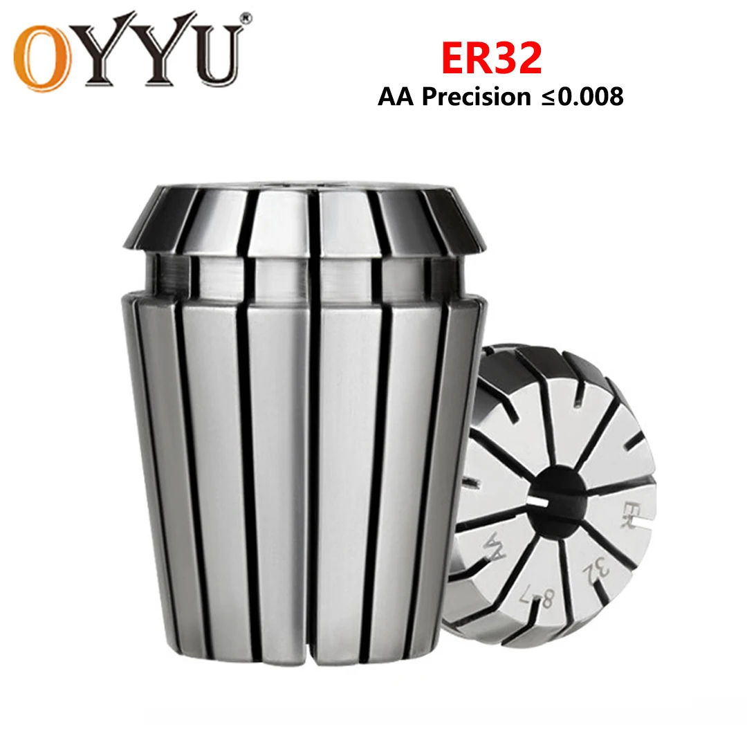 OYYU ER ER32 1mm-14.5mm AA Precision 0.008mm Spring Collet Chuck Suitable Engraving Machine Spindle CNC Clamping Tools Holder
OYYU ER ER32 1mm-14.5mm AA Precision 0.008mm Spring Collet Chuck Suitable Engraving Machine Spindle CNC Clamping Tools Holder