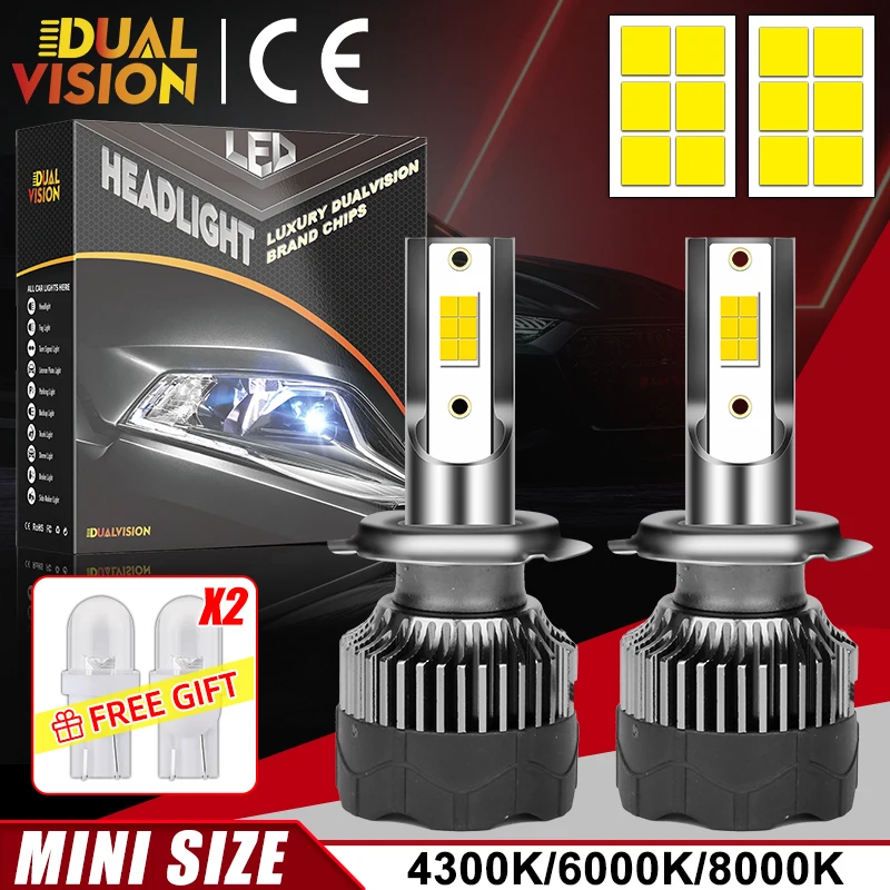 Dualvision H4 H7 Светодиодные фары 3570 CSP LED H1 H11 H8 9005 9006 HB3 HB4 H9 880 880 4300K 6K 8000K PTF Ледяные лампы Автоматические противотуманные фары 
Dualvision H4 H7 Светодиодные фары 3570 CSP LED H1 H11 H8 9005 9006 HB3 HB4 H9 880 880 4300K 6K 8000K PTF Ледяные лампы Автоматические противотуманные фары