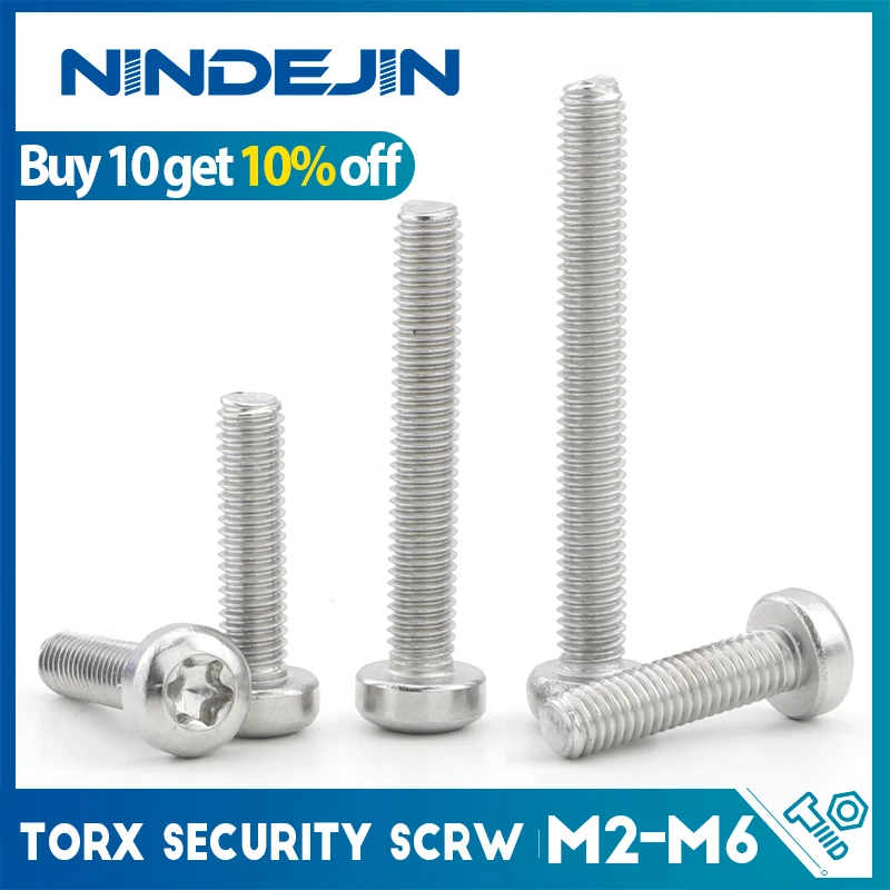 NINDEJIN 5-50pcs Button Head Torx Screw M2 M2.5 M3 M4 M5 M6 Stainless Steel Security Tamper Resistant Torx Machine Screw For Car
NINDEJIN 5-50pcs Button Head Torx Screw M2 M2.5 M3 M4 M5 M6 Stainless Steel Security Tamper Resistant Torx Machine Screw For Car