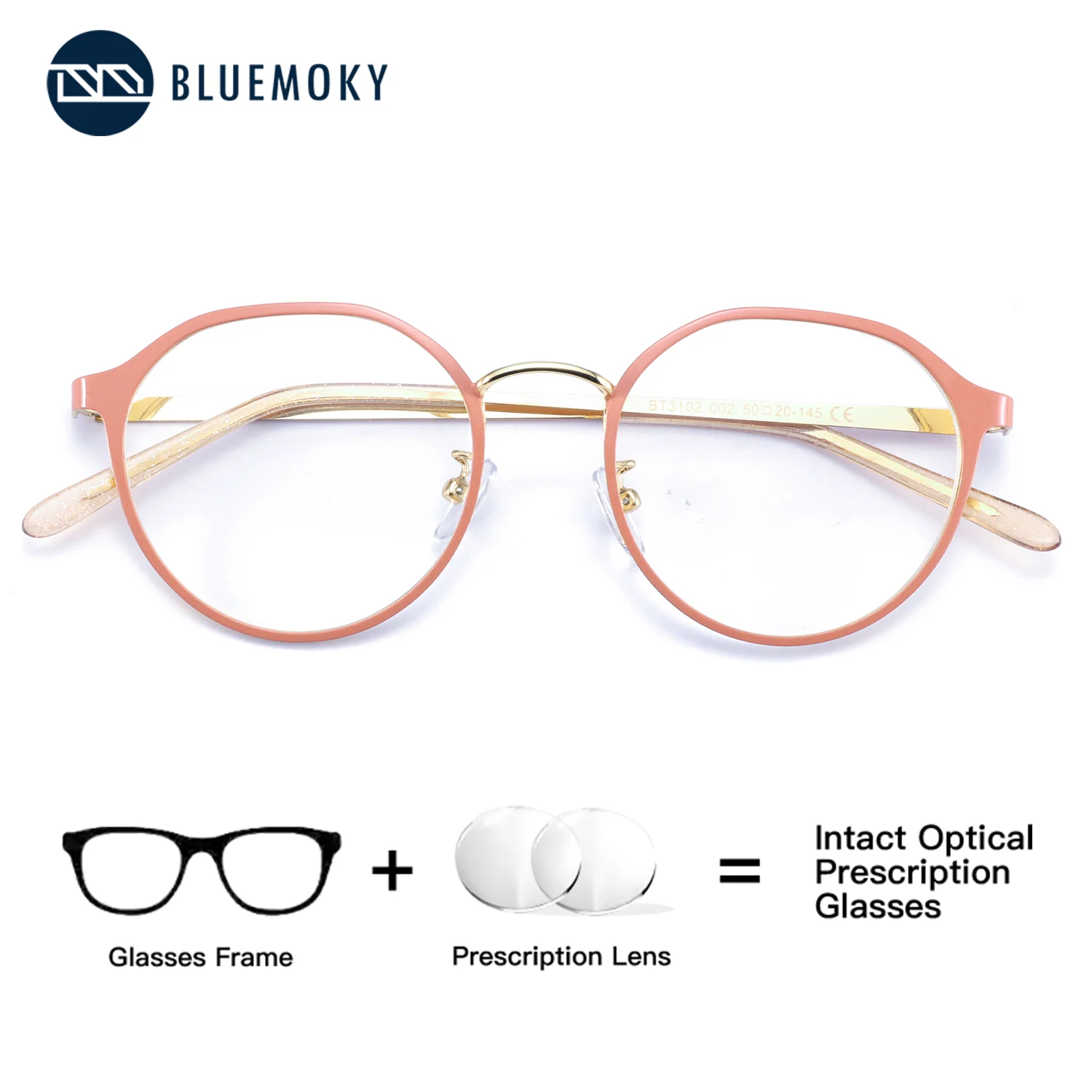 BLUEMOKY Square High-Quality Urban Minimalist Prescription Glasses for Women Metal Frame Photochromic Blue Light Blocking
BLUEMOKY Square High-Quality Urban Minimalist Prescription Glasses for Women Metal Frame Photochromic Blue Light Blocking