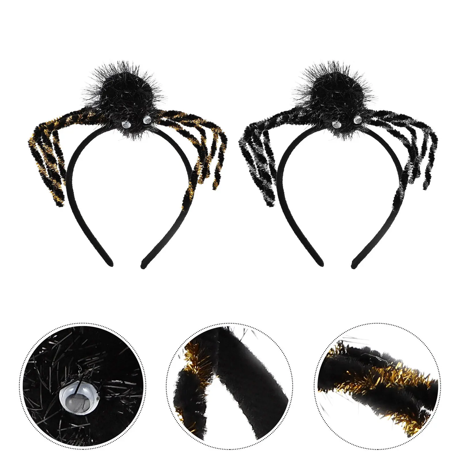 2Pcs Spider Hairband Halloween Hair Hoops Unique Cosplay Costume Props Party Hair Accessories Festival Headwear
2Pcs Spider Hairband Halloween Hair Hoops Unique Cosplay Costume Props Party Hair Accessories Festival Headwear