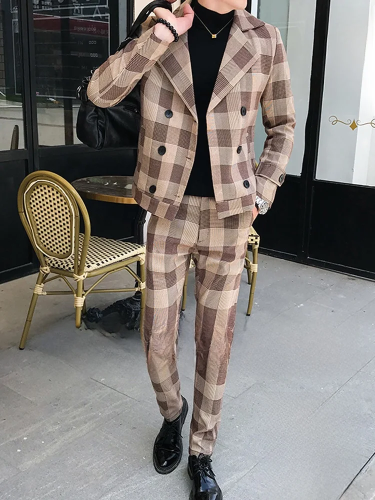 Повседневный мужской двубортный костюм в корейском стиле, приталенный, молодежный, в британском стиле, для свадьбы, торжественных мероприятий
Повседневный мужской двубортный костюм в корейском стиле, приталенный, молодежный, в британском стиле, для свадьбы, торжественных мероприятий