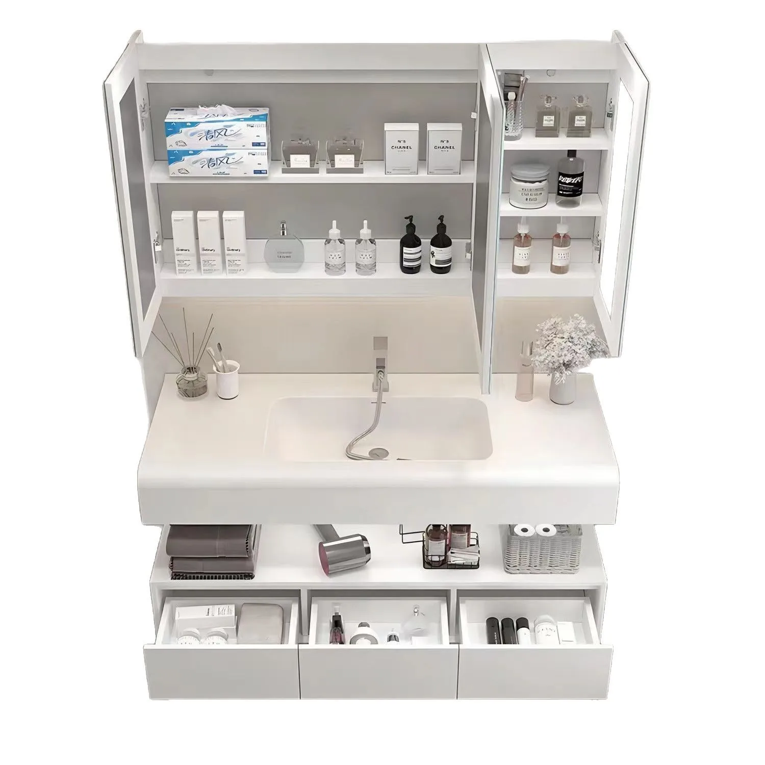 New Cream Hotel Skin Style Integrated Basin Bathroom Cabinet Toilet Washbasin Washbasin Cabinet Combination
New Cream Hotel Skin Style Integrated Basin Bathroom Cabinet Toilet Washbasin Washbasin Cabinet Combination