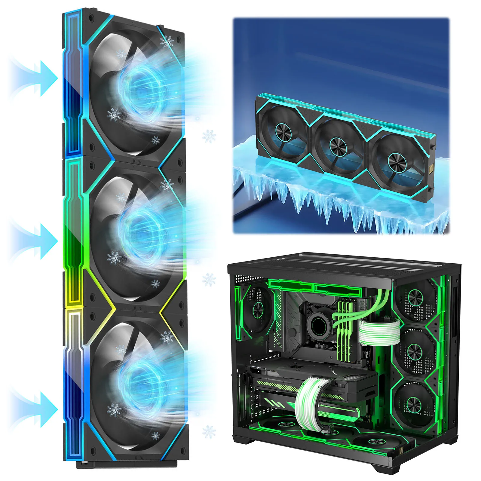 Computer Chassis Fan 12cm Quiet Cooling Fan ARGB Case Fan 4 Pin PWM Suitable for Most PC Cooling Systems
Computer Chassis Fan 12cm Quiet Cooling Fan ARGB Case Fan 4 Pin PWM Suitable for Most PC Cooling Systems