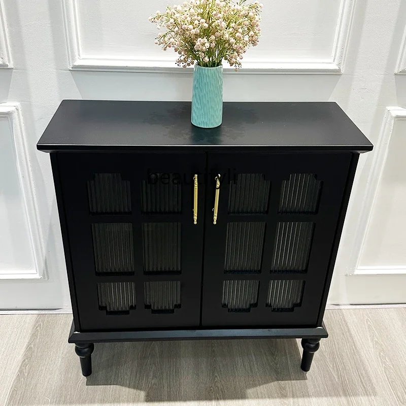 ss1001 American retro dining side cabinet, living room home black antique storage decorative wine cabinet
ss1001 American retro dining side cabinet, living room home black antique storage decorative wine cabinet