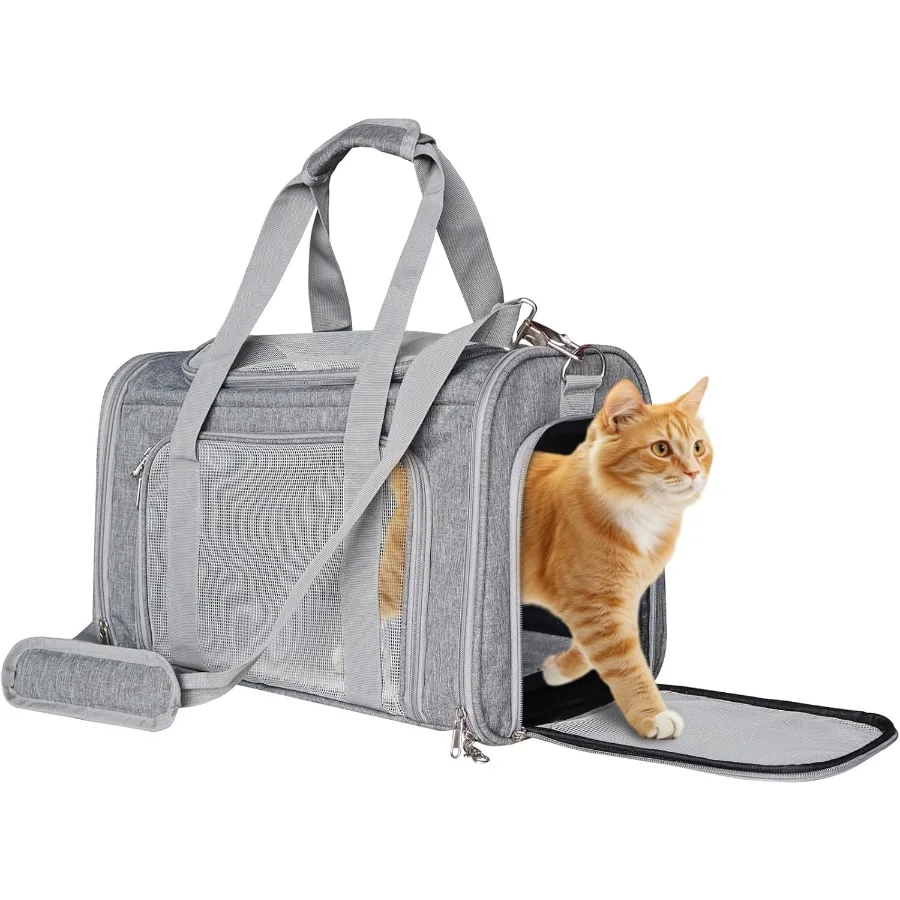 Airline Approved Cat Carrier Soft Sided Pet Travel Bag for Cats and Small Dogs Under 16 lbs TSA Approved Pet Carrier in Cabin G
Airline Approved Cat Carrier Soft Sided Pet Travel Bag for Cats and Small Dogs Under 16 lbs TSA Approved Pet Carrier in Cabin G