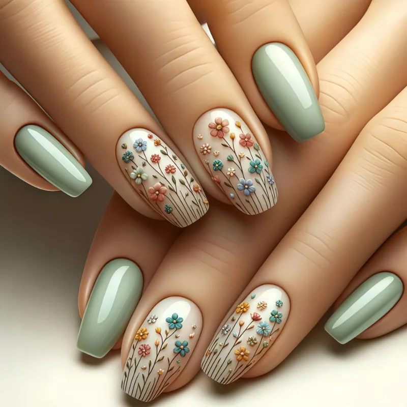 24pcs Medium Short Square Fake Nails Spring Summer Fashion Botanical Floral False Nails Woman Self-adhesive Press on Nails 2025
24pcs Medium Short Square Fake Nails Spring Summer Fashion Botanical Floral False Nails Woman Self-adhesive Press on Nails 2025