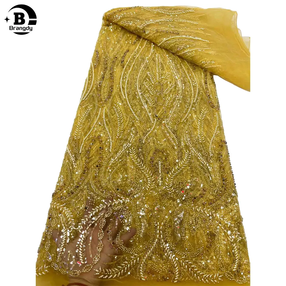 African Heavy Handmade Beads Lace Fabric 2024 High Quality French Groom Embroidery Sequins Lace Fabrics For Christmas Sewing X90
African Heavy Handmade Beads Lace Fabric 2024 High Quality French Groom Embroidery Sequins Lace Fabrics For Christmas Sewing X90