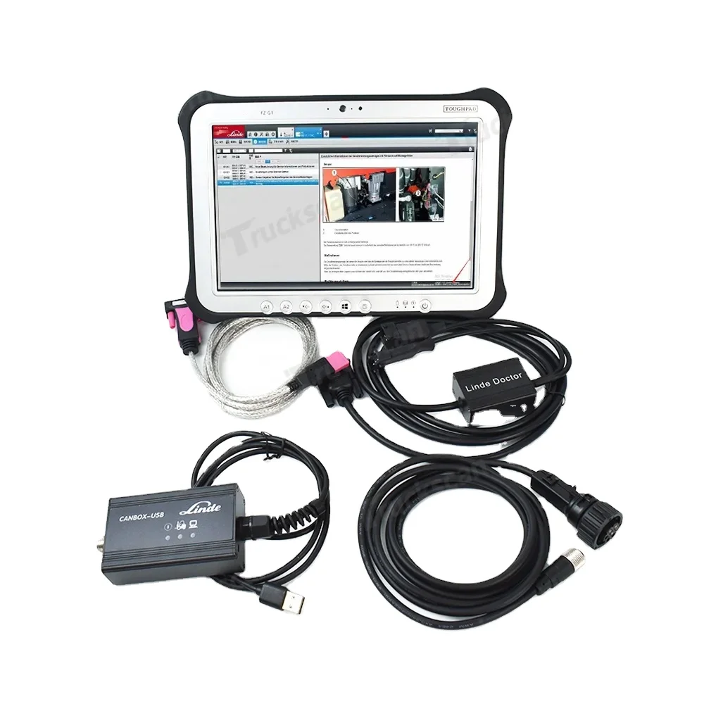 For Linde Diagnostic Tool for Linde Canbox Doctor Forklift Truck Diagnostic Tool Linde LSG Pathfinder Software+FZ G1 Tablet
For Linde Diagnostic Tool for Linde Canbox Doctor Forklift Truck Diagnostic Tool Linde LSG Pathfinder Software+FZ G1 Tablet