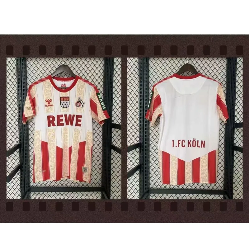 Мужские, женские, детские спортивные повседневные футболки Koln Away Jersey 25_26, новый трикотаж, рубашки с круглым вырезом и короткими рукавами, дышащие быстросохнущие топы
Мужские, женские, детские спортивные повседневные футболки Koln Away Jersey 25_26, новый трикотаж, рубашки с круглым вырезом и короткими рукавами, дышащие быстросохнущие топы