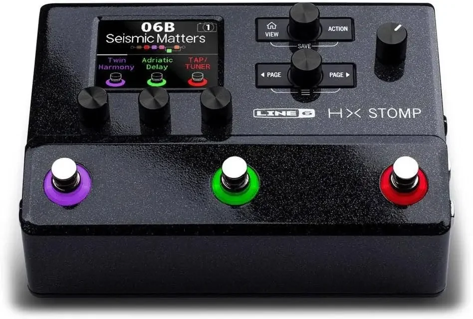 Line 6 HX Stomp Multi Effects Processor Black Compact Guitar Pedal with Amp Modeling
Line 6 HX Stomp Multi Effects Processor Black Compact Guitar Pedal with Amp Modeling