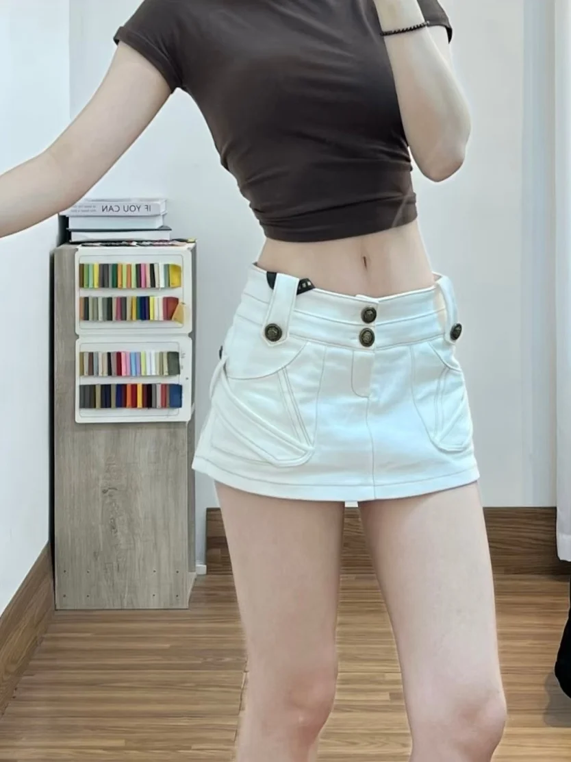 American Style Hot Girl Low Waist Denim Skirt Women Summer Retro Design A-Line Bodycon Super Short Half-length Skirt Trendy
American Style Hot Girl Low Waist Denim Skirt Women Summer Retro Design A-Line Bodycon Super Short Half-length Skirt Trendy
