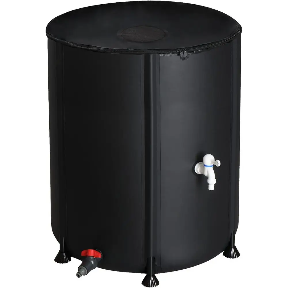 50 Gallon Durable Collapsible Rainwater Barrel - Portable Rainwater Collection System with Filter and Spigot Overflow Kit
50 Gallon Durable Collapsible Rainwater Barrel - Portable Rainwater Collection System with Filter and Spigot Overflow Kit