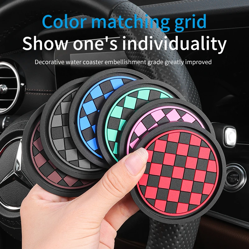 2pcs Car Cup Holder Anti-Slip Coasters Premium PVC Car Coasters Universal Fits Perfectly For Most Cup Car Interior Accessories
2pcs Car Cup Holder Anti-Slip Coasters Premium PVC Car Coasters Universal Fits Perfectly For Most Cup Car Interior Accessories