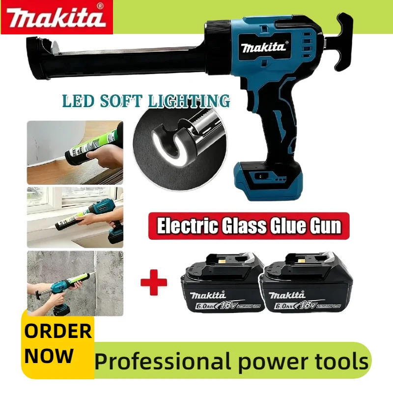 Makita Ergonomic Electric Glass Glue Gun Cordless Sealant Gun Great for Glass Adhesive Bonding Window Door Crack Filling Repairs
Makita Ergonomic Electric Glass Glue Gun Cordless Sealant Gun Great for Glass Adhesive Bonding Window Door Crack Filling Repairs