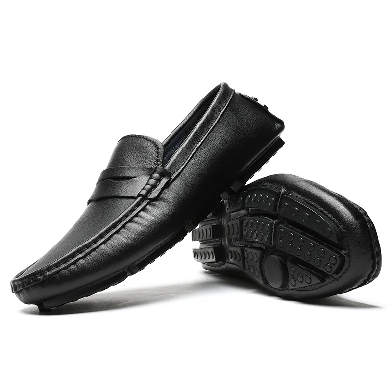 Loafers Men Handmade Genuine Leather Shoes Casual Driving Flats Slip-on Shoes Moccasins Boat Shoes Black Plus Size 36-47
Loafers Men Handmade Genuine Leather Shoes Casual Driving Flats Slip-on Shoes Moccasins Boat Shoes Black Plus Size 36-47