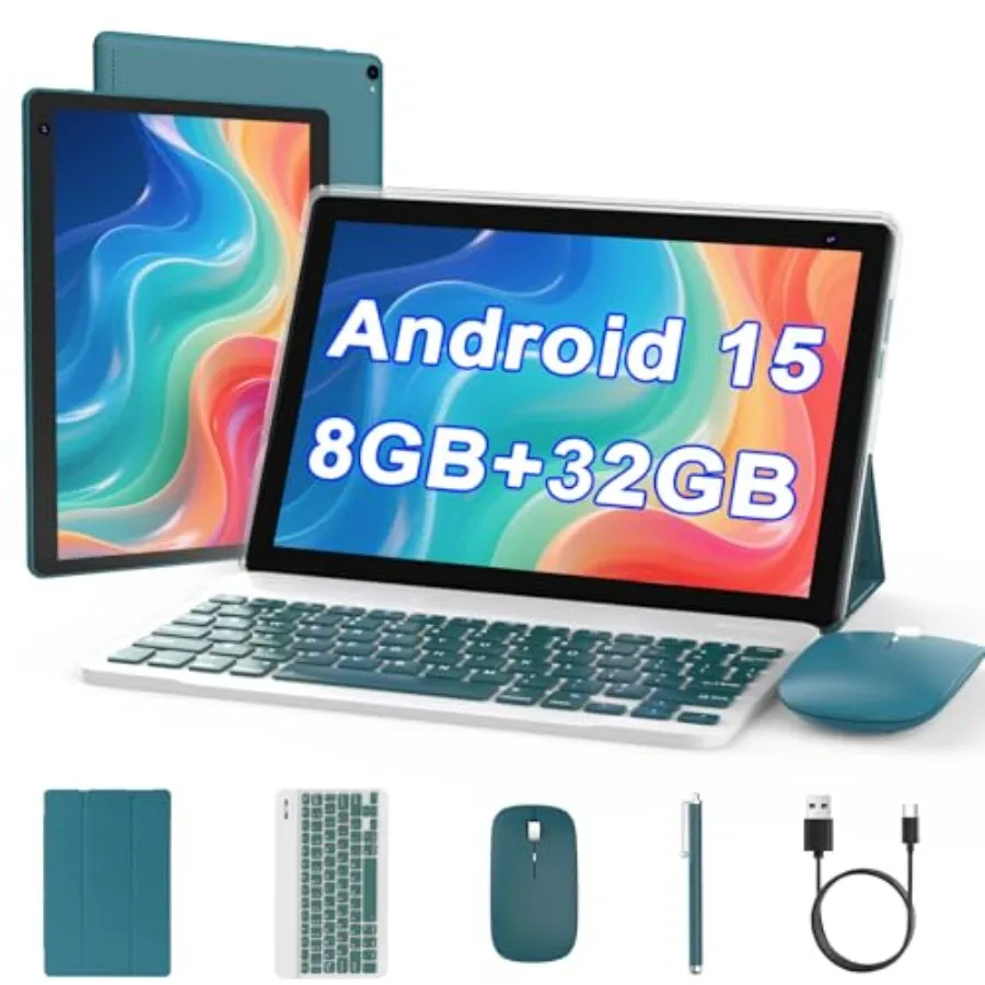 10-дюймовый планшет 2-в-1 на Android 15 с клавиатурой, 8 ГБ ОЗУ + 32 ГБ ПЗУ, поддержка расширения до 1 ТБ, четырехъядерный процессор, HD-экран, Bluetooth, Wi-Fi, длительное время автономной работы
10-дюймовый планшет 2-в-1 на Android 15 с клавиатурой, 8 ГБ ОЗУ + 32 ГБ ПЗУ, поддержка расширения до 1 ТБ, четырехъядерный процессор, HD-экран, Bluetooth, Wi-Fi, длительное время автономной работы