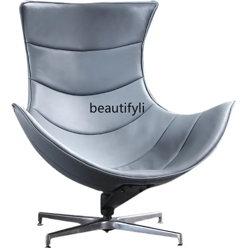 C Italian minimalist leather sofa chair designer lazy single casual rotating lobster chair
C Italian minimalist leather sofa chair designer lazy single casual rotating lobster chair