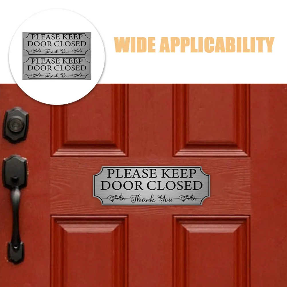 2 Pcs Keep Closed Sticker Door Sign Decal Replacement Decorate Adhesive Restroom Work
2 Pcs Keep Closed Sticker Door Sign Decal Replacement Decorate Adhesive Restroom Work