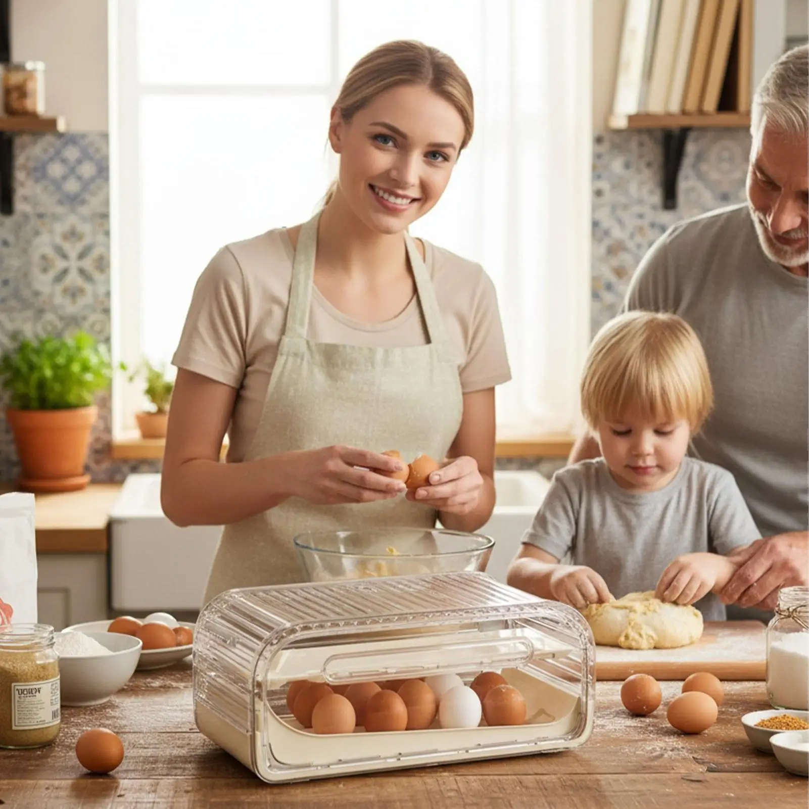 Egg Holder For Fridge 2-Tier Automatic Rolling With Handle Lid Egg Holder Countertop Storage Box For Freezer Home Kitchen Pantry
Egg Holder For Fridge 2-Tier Automatic Rolling With Handle Lid Egg Holder Countertop Storage Box For Freezer Home Kitchen Pantry