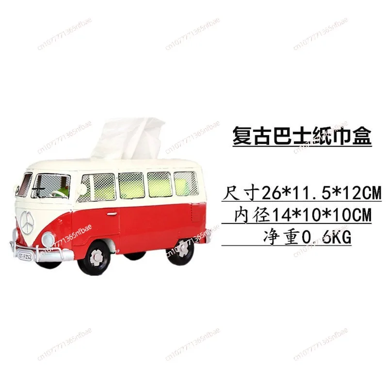 Classic Car Bus Model Tissue Box Living Room Home Coffee Table Ornament Paper Box
Classic Car Bus Model Tissue Box Living Room Home Coffee Table Ornament Paper Box