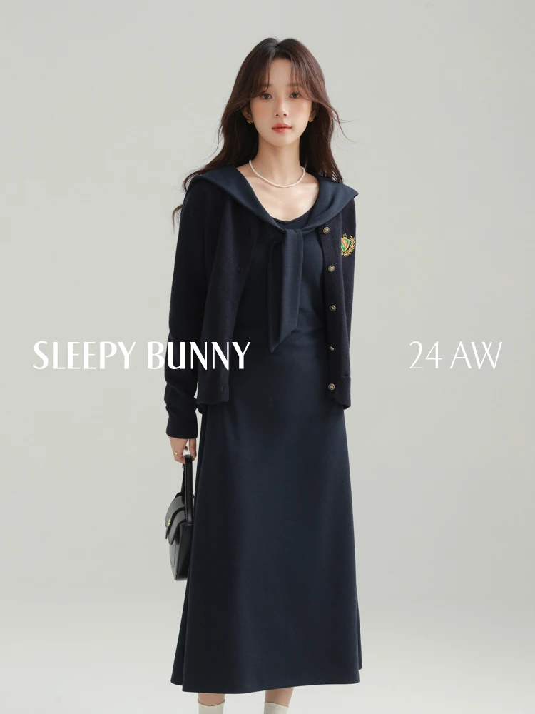 Elegant Casual Navy Collar Dress Long Sleeve Slim Fit Midi Outfit High Waist Vintage A-line Fashion Dress Women Spring Autumn
Elegant Casual Navy Collar Dress Long Sleeve Slim Fit Midi Outfit High Waist Vintage A-line Fashion Dress Women Spring Autumn