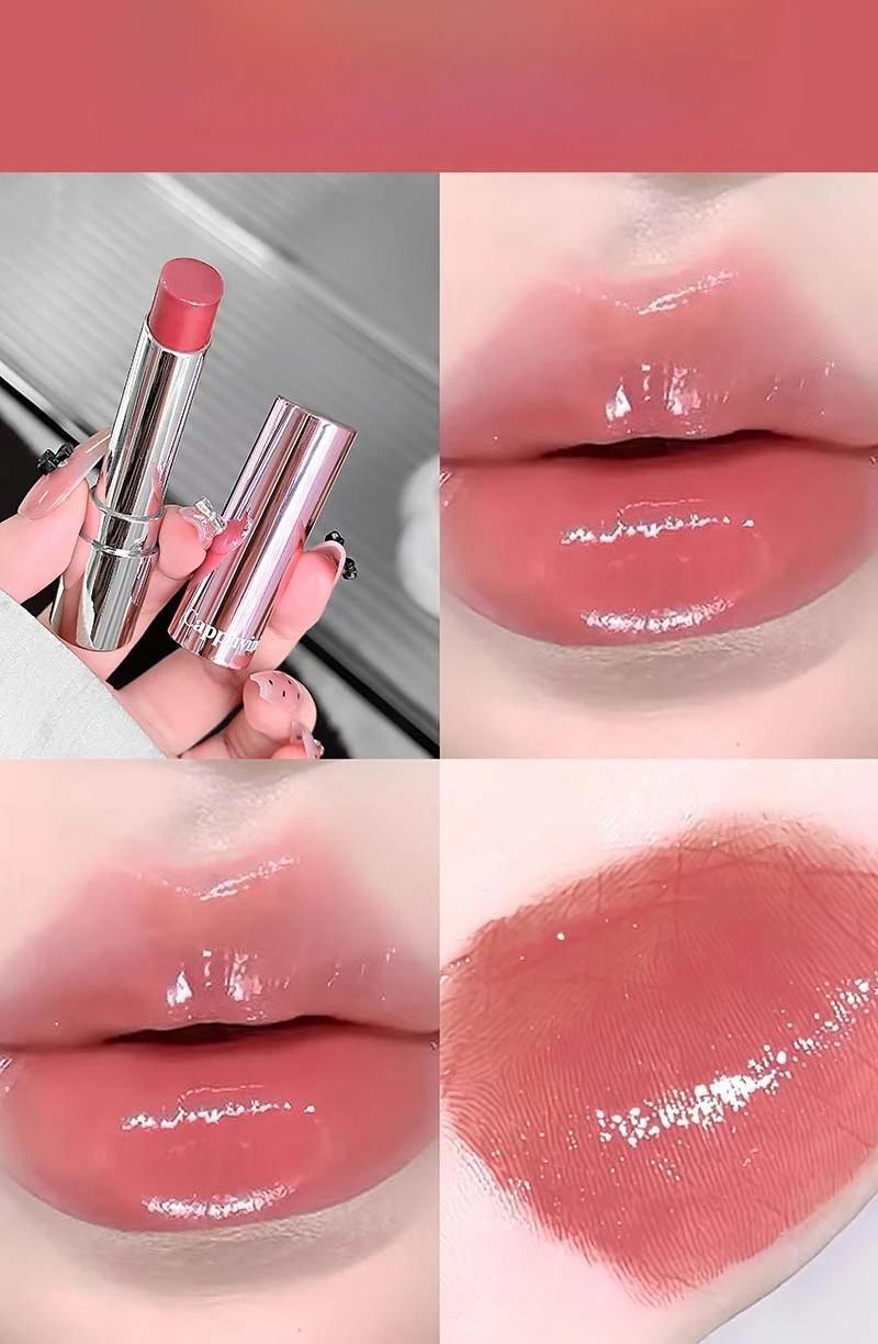 Lipstick Premium Water Glow Mirror Glass Lip Color Lightweight Long Lasting Non Sticky Rose Red Vitamin C for School Daily
Lipstick Premium Water Glow Mirror Glass Lip Color Lightweight Long Lasting Non Sticky Rose Red Vitamin C for School Daily