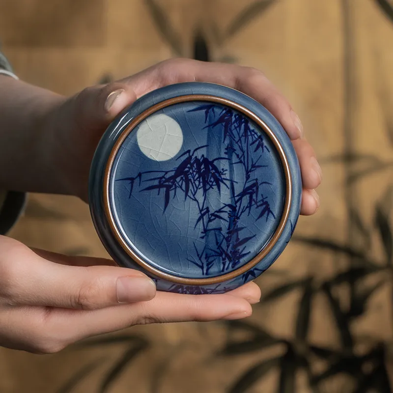 Hand-Painted Bamboo Lid Tea Set High-End Cerc Tea Tools Moonlight Bamboo adow Pot Holder Pure Handmade Chinese Sle
Hand-Painted Bamboo Lid Tea Set High-End Cerc Tea Tools Moonlight Bamboo adow Pot Holder Pure Handmade Chinese Sle