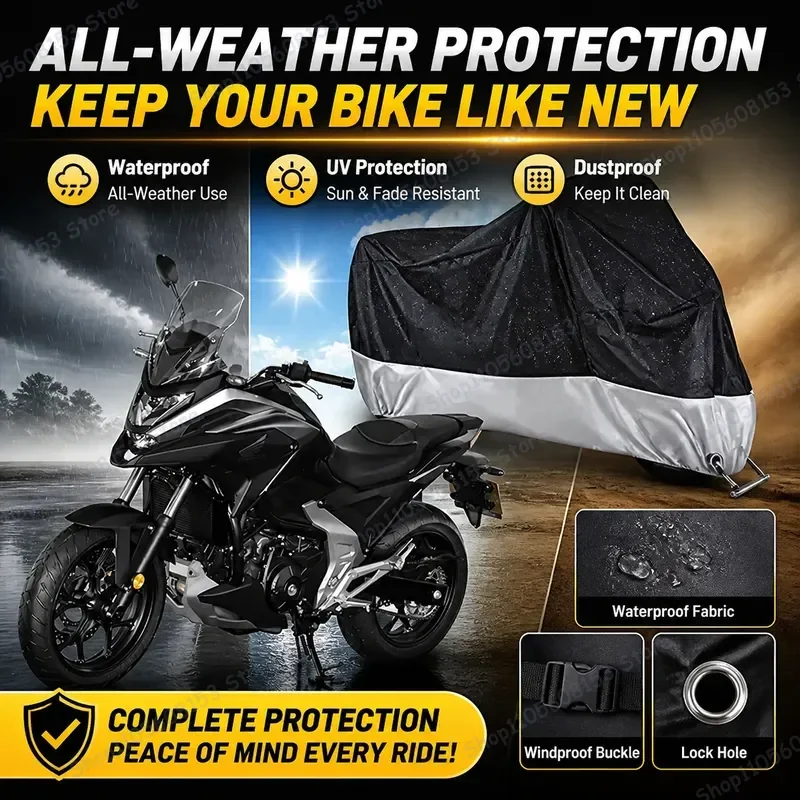 For HONDA NC750X For Motorcycle Cover Waterproof Dustproof UV Resistant All Weather Outdoor Indoor Scooter Bike Cover
For HONDA NC750X For Motorcycle Cover Waterproof Dustproof UV Resistant All Weather Outdoor Indoor Scooter Bike Cover