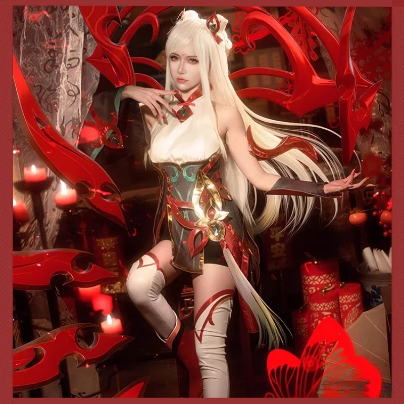 Game LOL Mythmaker Irelia Cosplay Costume Irelia Women Sexy Dress Uniform Halloween Carnival Role Play Clothes
Game LOL Mythmaker Irelia Cosplay Costume Irelia Women Sexy Dress Uniform Halloween Carnival Role Play Clothes