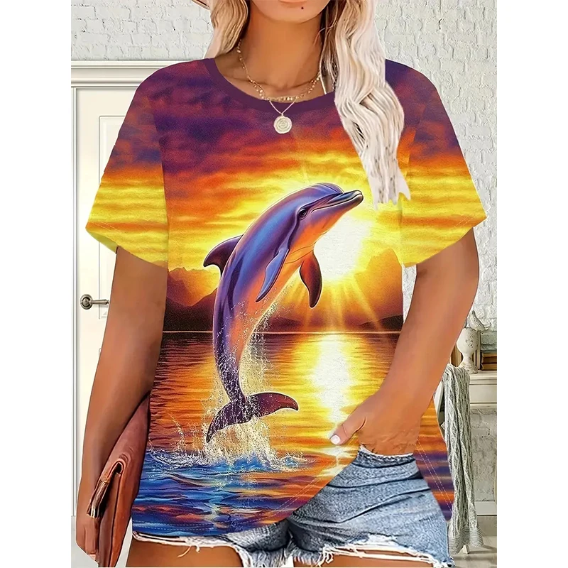 2025 New Dolphin Graphic T Shirt Men Women Animal 3D Printing T-Shirts Summer Casual Short Sleeve Oversized Tees Harajuku Top
2025 New Dolphin Graphic T Shirt Men Women Animal 3D Printing T-Shirts Summer Casual Short Sleeve Oversized Tees Harajuku Top