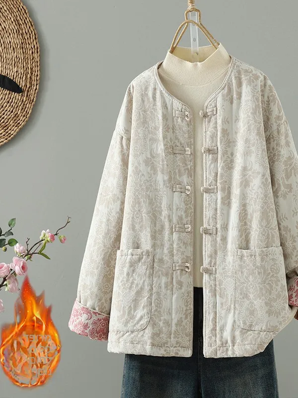 Retro Style Chinese Embroidered Cotton Jacket Women's Warm Outerwear Loose Fit Autumn Winter New Arrival Fashionable Coat
Retro Style Chinese Embroidered Cotton Jacket Women's Warm Outerwear Loose Fit Autumn Winter New Arrival Fashionable Coat