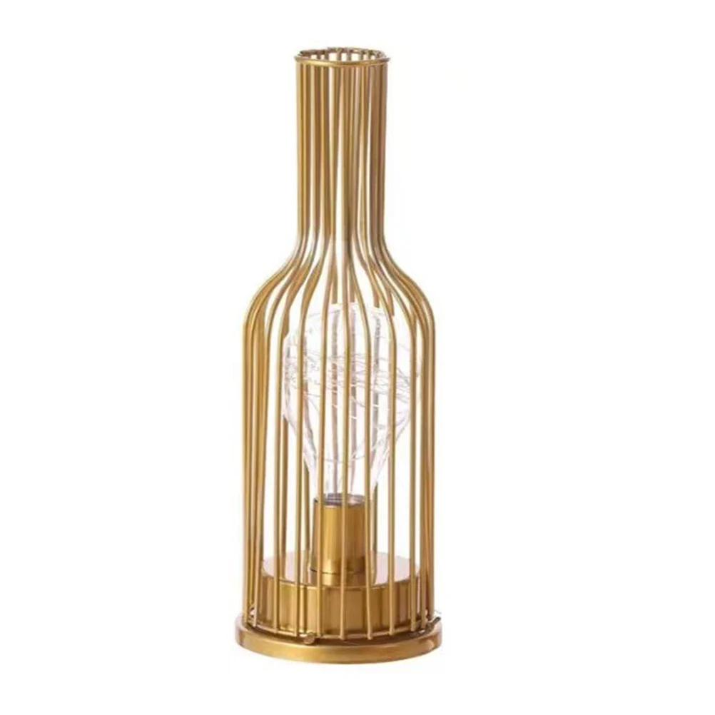 Golden Bottle Desk Lamp Iron Bedside Warm Wrought LED Night Light Small Lamp Gentle Light Home Decor Shop Coffee Shop Prop
Golden Bottle Desk Lamp Iron Bedside Warm Wrought LED Night Light Small Lamp Gentle Light Home Decor Shop Coffee Shop Prop