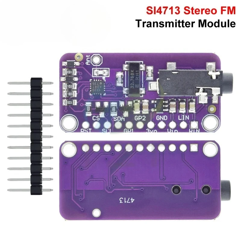 Модуль FM-передатчика SI4713, 1/3 шт., стереофоническая частотная модуляция, CJMCU-4713, 3-5 В постоянного тока, цифровой беспроводной радиоконтроллер MCU
Модуль FM-передатчика SI4713, 1/3 шт., стереофоническая частотная модуляция, CJMCU-4713, 3-5 В постоянного тока, цифровой беспроводной радиоконтроллер MCU