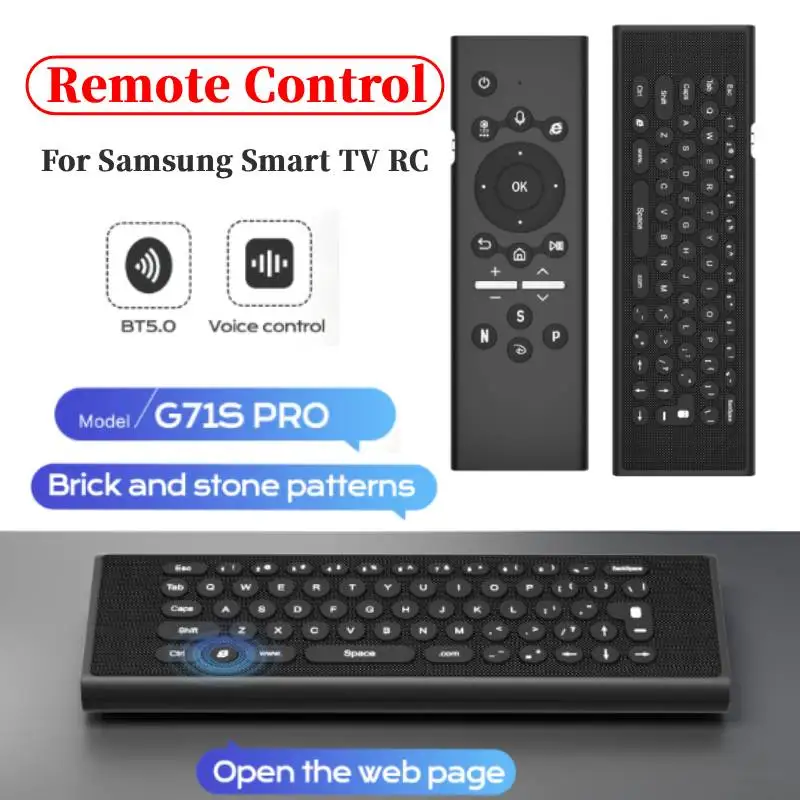 Сменный пульт дистанционного управления для телевизоров Samsung Smart TV, универсальный пульт для Samsung Voice TV с подсветкой клавиатуры и голосовым управлением
Сменный пульт дистанционного управления для телевизоров Samsung Smart TV, универсальный пульт для Samsung Voice TV с подсветкой клавиатуры и голосовым управлением