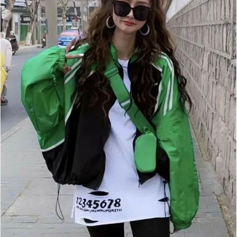 American Vintage Varsity Jacket Women Long Sleeve Sweatshirt Coat Baseball Jerseys Sun Protection Casual Loose Thin Tops
American Vintage Varsity Jacket Women Long Sleeve Sweatshirt Coat Baseball Jerseys Sun Protection Casual Loose Thin Tops