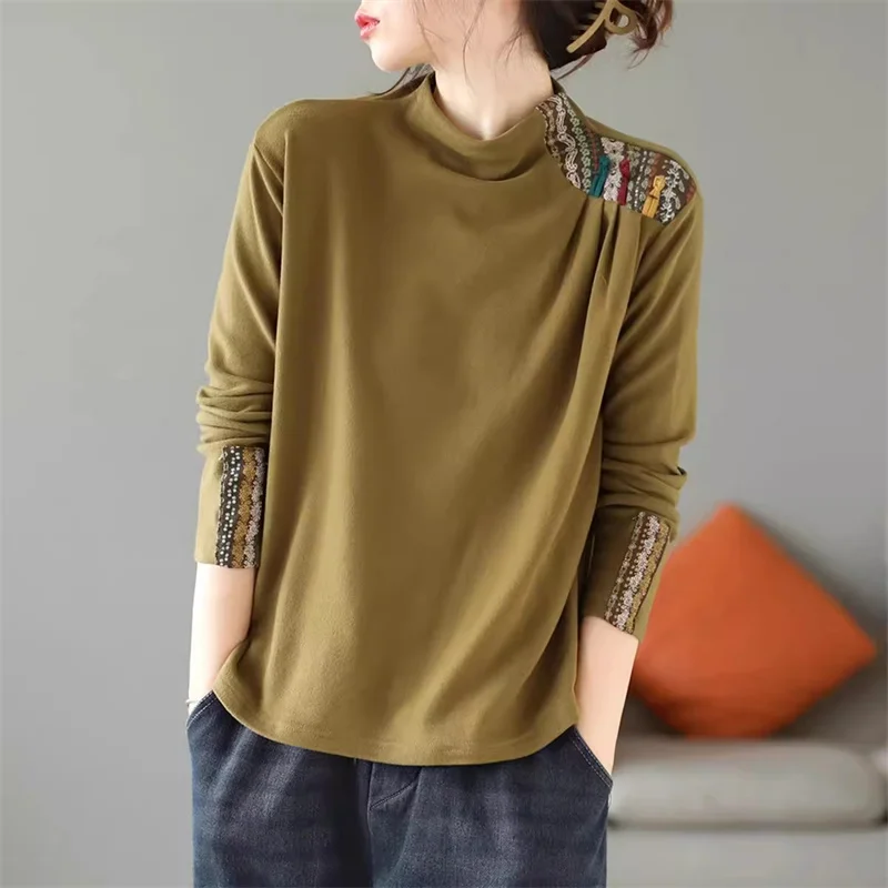New Floral Print De Rong Underwear Women Frog Warm Velvet T-Shirts Autumn Winter T Shirt Tees Lady Long Sleeve Shirt Short Tops
New Floral Print De Rong Underwear Women Frog Warm Velvet T-Shirts Autumn Winter T Shirt Tees Lady Long Sleeve Shirt Short Tops