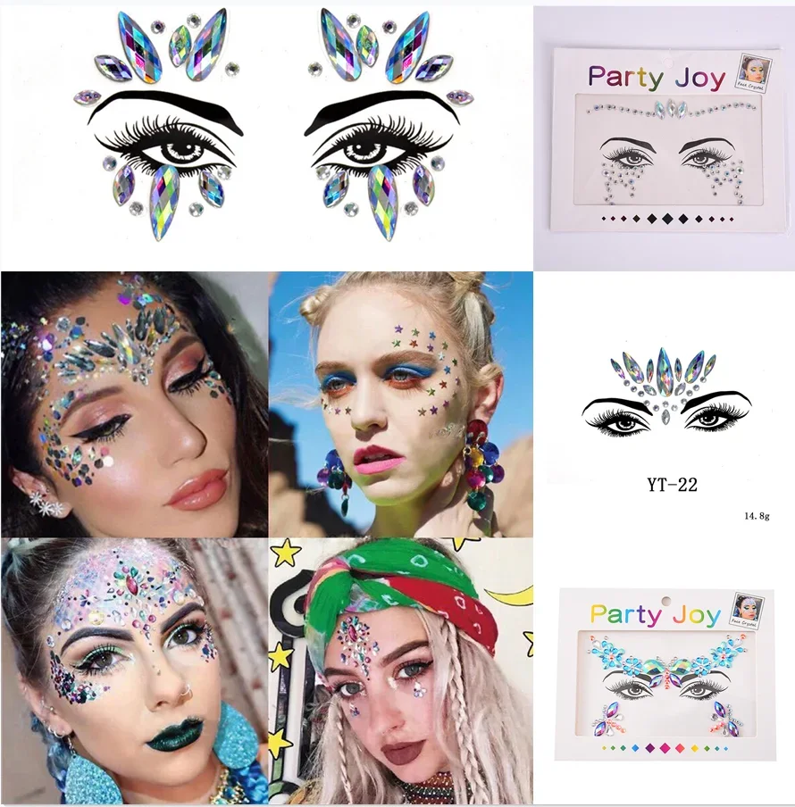 Glitter 3D Face Jewels Tattoo Stickers for Women Crystal Face Body Art Gem Rhinestone Festival Stage Party Makeup Beauty Sticker
Glitter 3D Face Jewels Tattoo Stickers for Women Crystal Face Body Art Gem Rhinestone Festival Stage Party Makeup Beauty Sticker