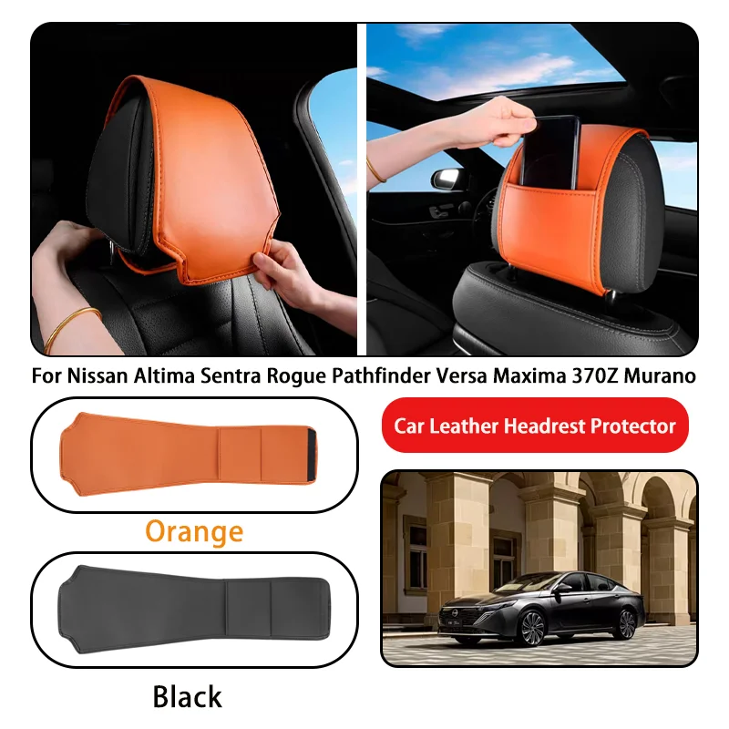 Leather Car Headrest Cover Anti-dirty and Wear-resistant For Nissan Altima Sentra Rogue Pathfinder Versa Maxima 370Z Murano
Leather Car Headrest Cover Anti-dirty and Wear-resistant For Nissan Altima Sentra Rogue Pathfinder Versa Maxima 370Z Murano