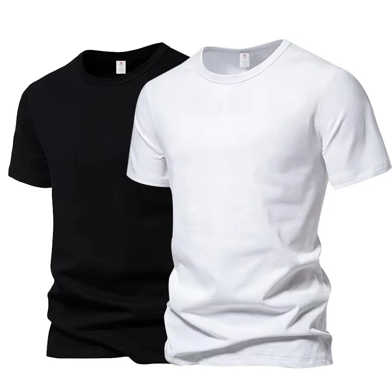 Short Sleeve T-shirt Men O Neck Tees Cotton Black White Solid Color Loose Fit Clothing Casual Sports Women's Top Tee Shirts
Short Sleeve T-shirt Men O Neck Tees Cotton Black White Solid Color Loose Fit Clothing Casual Sports Women's Top Tee Shirts