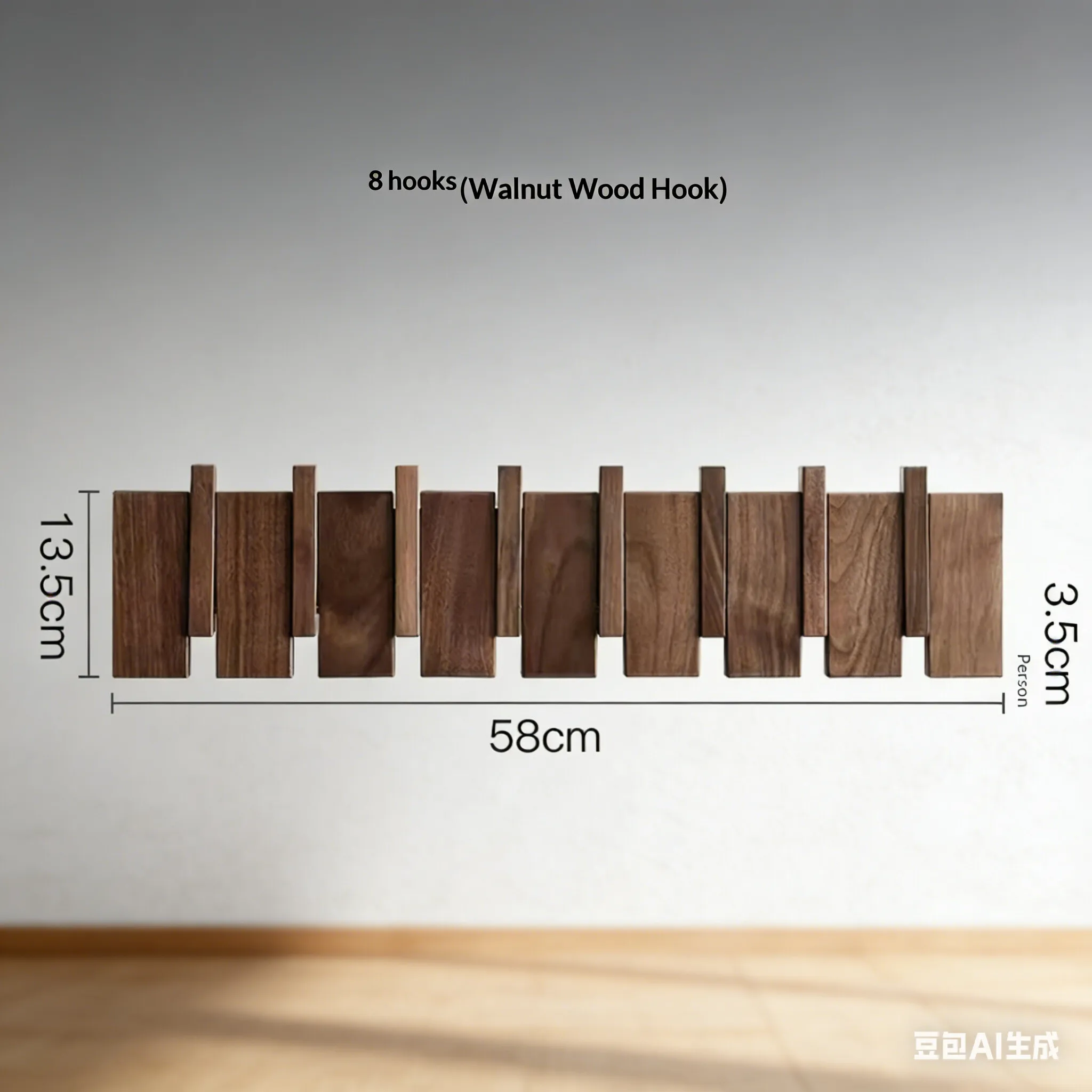 Piano key hanging clothes rack, wall mounted entrance hook, solid wood clothes rack for entrance door, wall foyerclothes hanger
Piano key hanging clothes rack, wall mounted entrance hook, solid wood clothes rack for entrance door, wall foyerclothes hanger