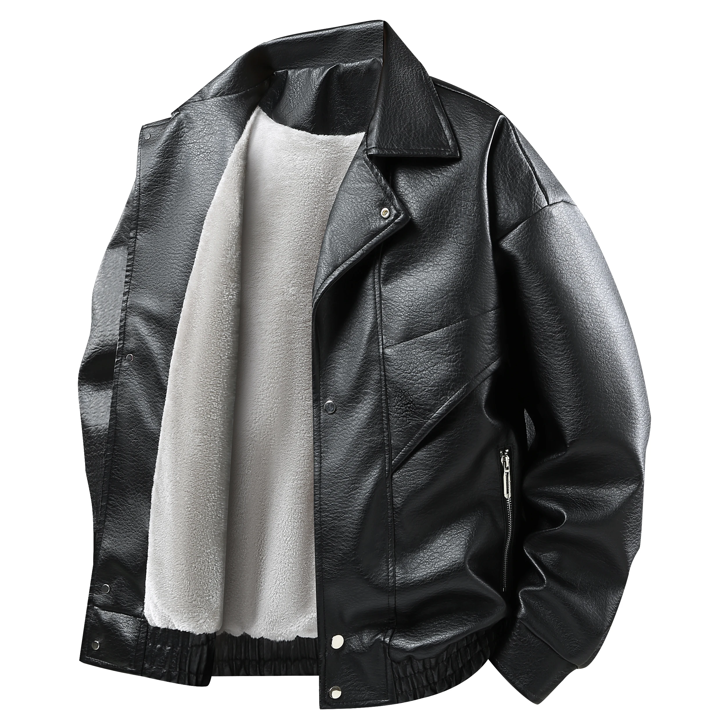 Мужская кожаная куртка-косуха в американском ретро-стиле, однотонная, свободного кроя, с отложным воротником, из искусственной кожи, верхняя одежда
Мужская кожаная куртка-косуха в американском ретро-стиле, однотонная, свободного кроя, с отложным воротником, из искусственной кожи, верхняя одежда