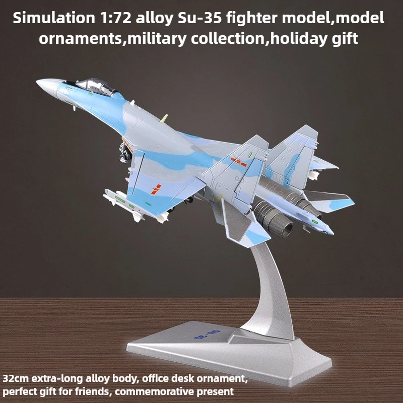 Cool Stuff Holiday Gift-Simulation 1:72 Alloy Su-35 Fighter Jet Model,Aircraft Model Ornament,Military Collection,Toys For Boys 
Cool Stuff Holiday Gift-Simulation 1:72 Alloy Su-35 Fighter Jet Model,Aircraft Model Ornament,Military Collection,Toys For Boys