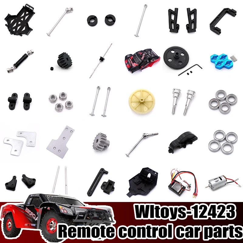 Wltoys-12423 RC Automotive Parts Turning Shaft Gear Bearing Pull Rod Steering Cup Swing Arm Motor Tire Screws Metal chassis
Wltoys-12423 RC Automotive Parts Turning Shaft Gear Bearing Pull Rod Steering Cup Swing Arm Motor Tire Screws Metal chassis