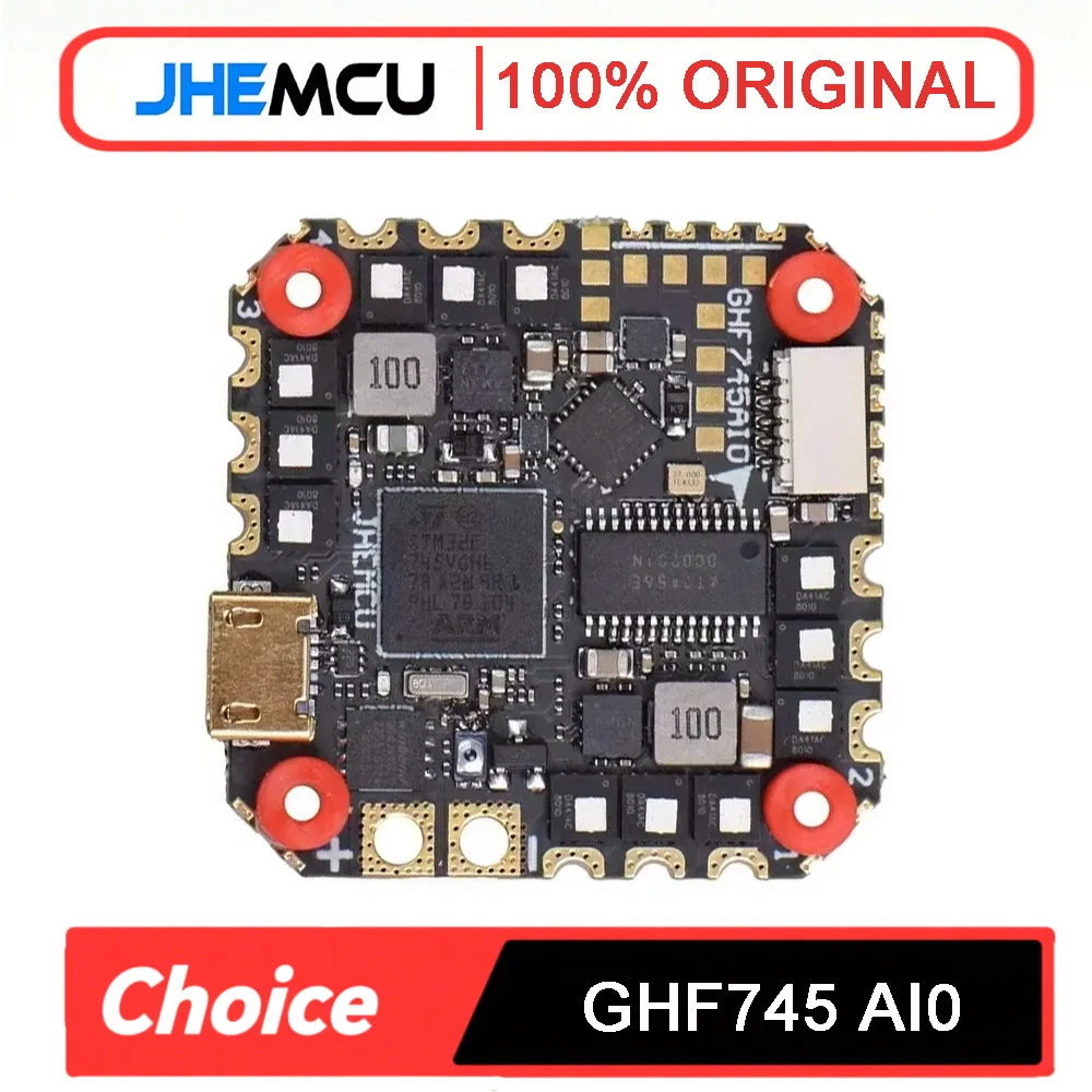 Контроллер полета JHEMCU GHF745AIO F745 с MPU6000 и BLHELI32 40A/50A 4in1 ESC — 25,5x25,5 мм, 3-6S для дронов для фристайла FPV
Контроллер полета JHEMCU GHF745AIO F745 с MPU6000 и BLHELI32 40A/50A 4in1 ESC — 25,5x25,5 мм, 3-6S для дронов для фристайла FPV
